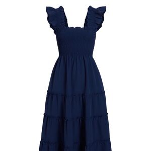 The Crepe Ellie Nap Dress - Navy Crepe